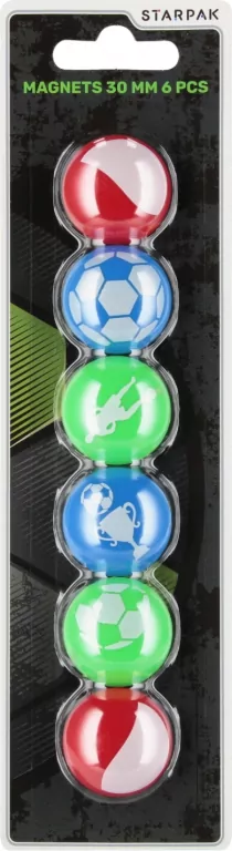 Magnesy Football 30mm 6szt - tantis.pl