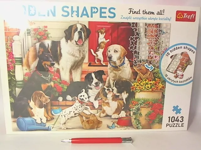 Puzzle 1043. Hidden Shapes Psia zabawa TREFL - tantis.pl