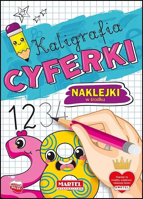 Kaligrafia. Cyferki z naklejkami - tantis.pl