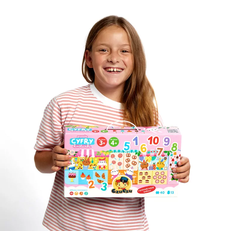 CzuCzu. Puzzle 3+4+. Cyfry Króliczki - tantis.pl