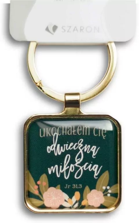 Brelok metalowy srebrny - Ukochałem Cię - tantis.pl