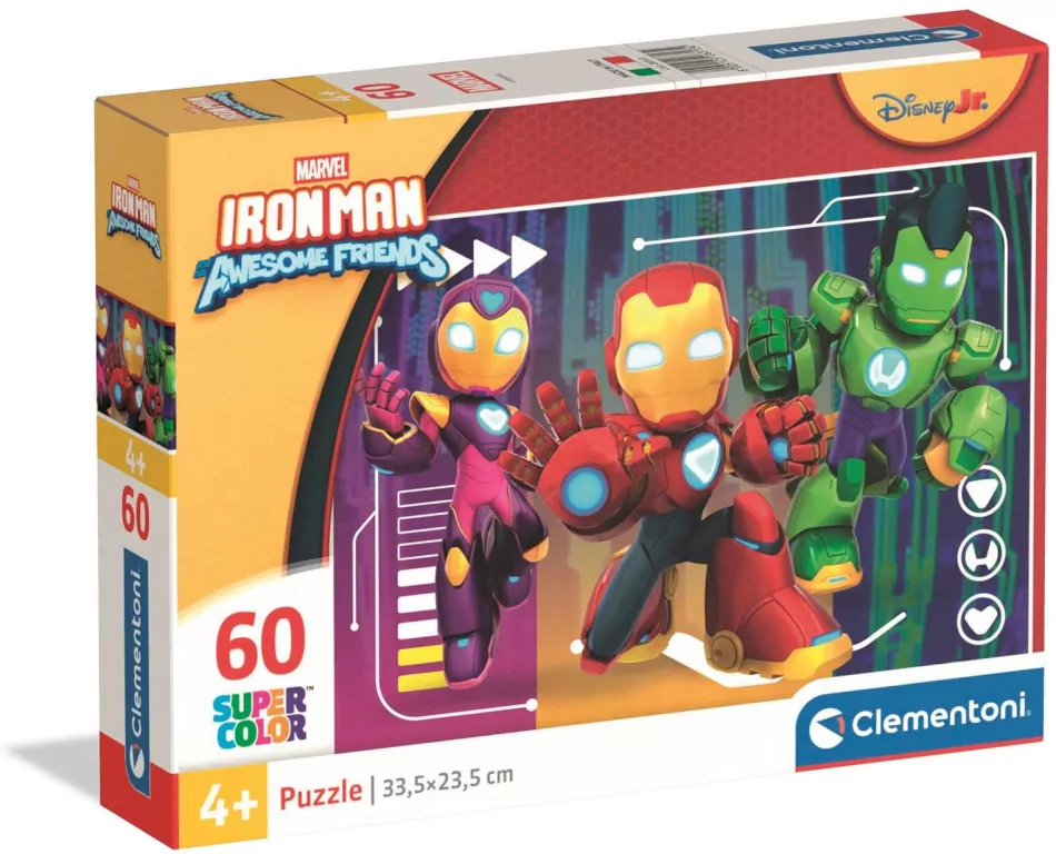Puzzle 60 Iron Man And His Awesome Friends - tantis.pl