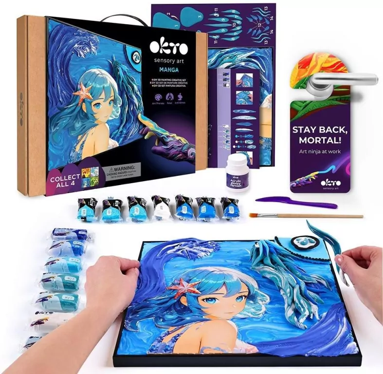 Malowanie 3D Manga 30x40cm Woda - tantis.pl