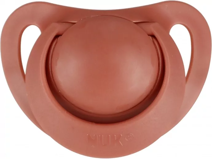 NUK For nature. Smoczki 2 sztuki. 0-6 miesięcy. Czerwony i biało-czerwony - tantis.pl