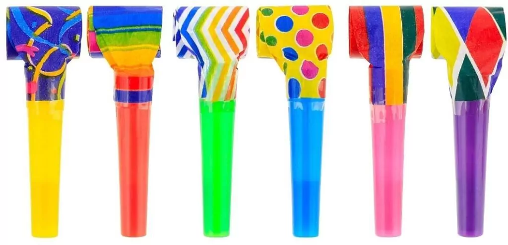 Zestaw 6 trąbek papierowych - tantis.pl