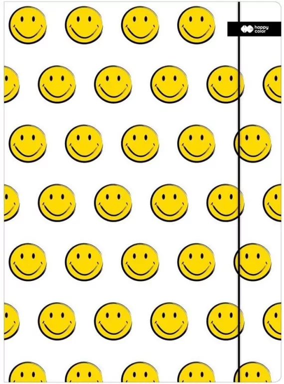 Teczka z gumką A+ Fun biała HAPPY COLOR - tantis.pl