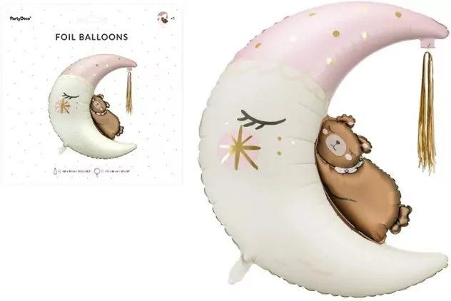 Balon foliowy. Miś na księżycu - tantis.pl