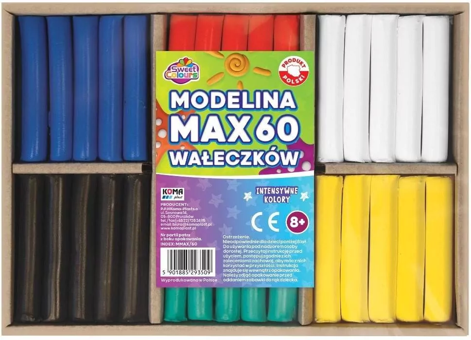 Modelina MAX 60 wałeczków - tantis.pl
