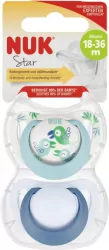 NUK. Star. Smoczki. 18-36 miesięcy. Ptaszki i biały