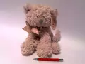 Kot Beatrice pudrowy róż 25cm - tantis.pl