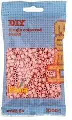 Hama Midi Koraliki w woreczku 1000 matowe różowe