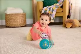 Fisher-Price Fioletowa Małpka Piłeczka - tantis.pl