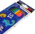 Kredki ołówkowe. Dino. 12 kolorów - tantis.pl