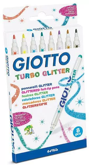 Pisaki Turbo Glitter 8 kolorów - tantis.pl