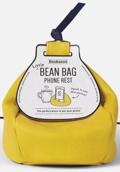 Bookaroo Bean Bag Pufa pod smartfon, żółta - tantis.pl