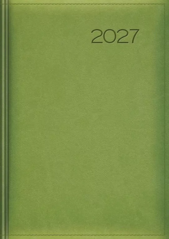 Kalendarz 2027 tygodniowy zielony - tantis.pl