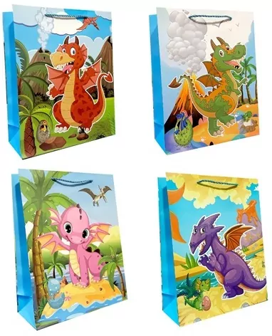Torebka ozdobna prezentowa 31x40x12 cm DW5653A mix cena za 1 szt - tantis.pl