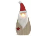 Ozdoba świąteczna Mikołaj ze światłem LED MIX - tantis.pl