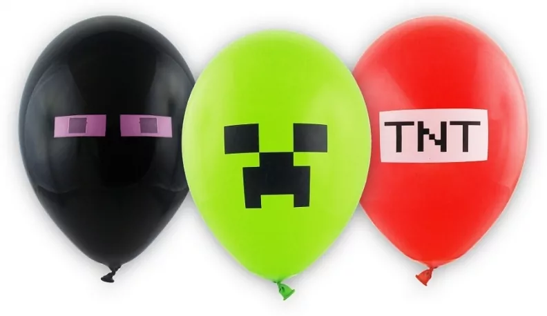 Balony premium Piksele klocki 30 cm - tantis.pl