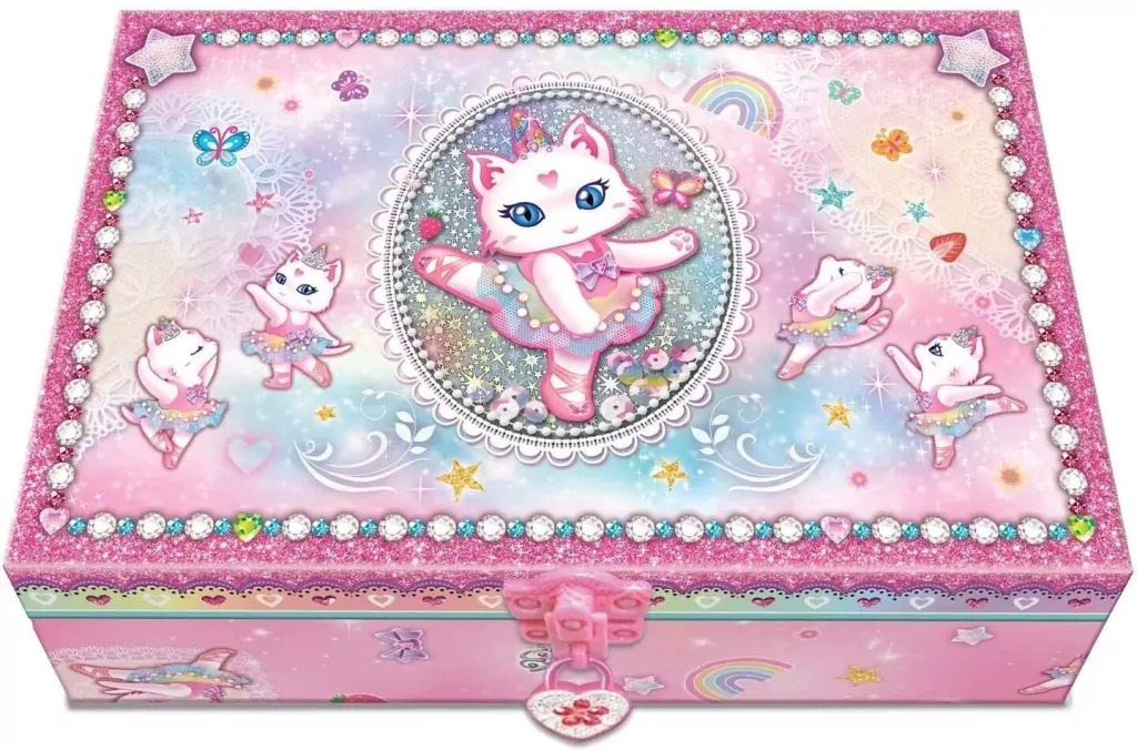 Notatnik w szkatułce z akcesoriami kot baletnica - tantis.pl