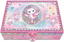 Notatnik w szkatułce z akcesoriami kot baletnica