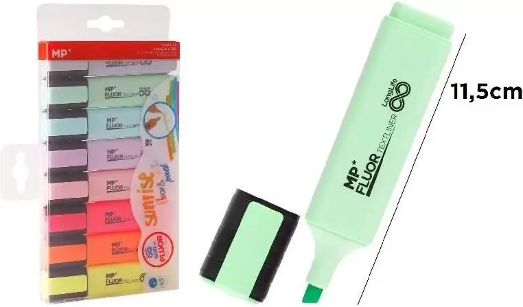 Zakreślacz fluorescencyjny pastel 8szt - tantis.pl