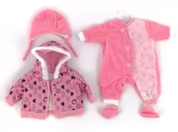 Ubranko dla lalki bobas 45cm kurteczka 482777
