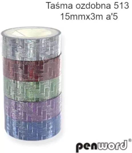Taśma ozdobna 15mmx3m - tantis.pl