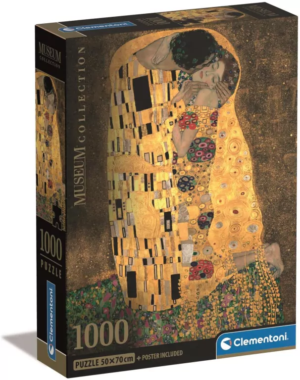 Puzzle 1000. Compact. Museum, Klimt Pocałunek. 39790 - tantis.pl