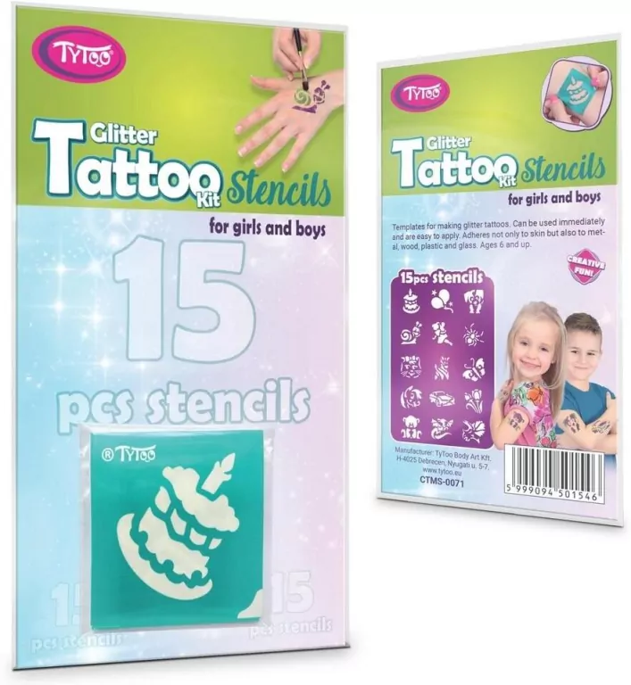 Zestaw szablonów do tatuaży - tantis.pl