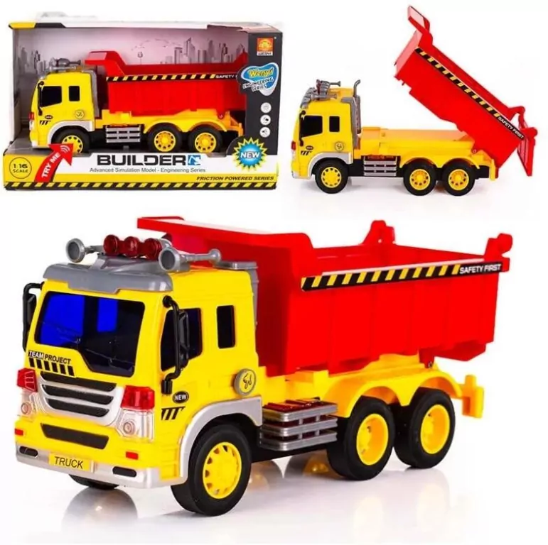 Wywrotka ciężarowa światło i dźwięk 1:16 - tantis.pl