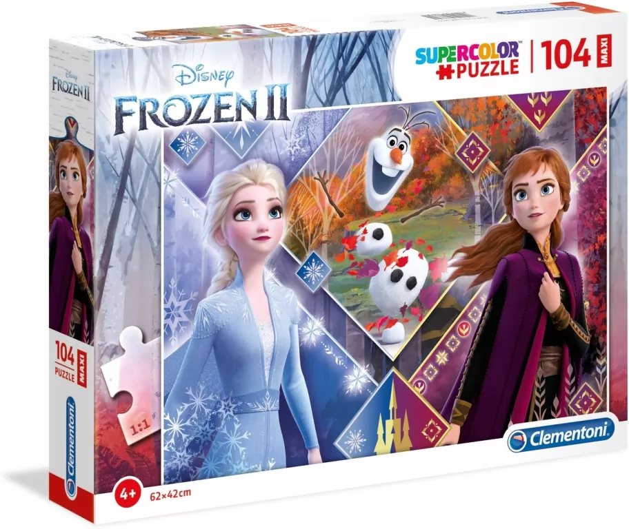 Puzzle 104. Maxi. Super Kolor. Frozen 2. 23739 - tantis.pl