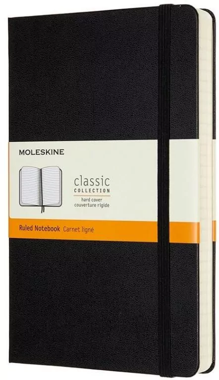 Notes Classic 13x21 linie czarny MOLESKINE - tantis.pl