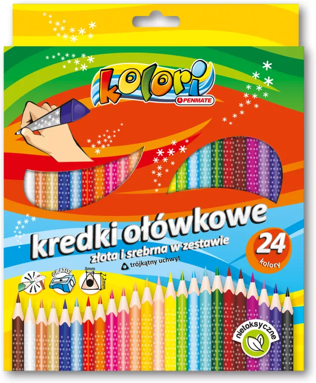 Kredki Premium Kolori. 24 kolory - tantis.pl