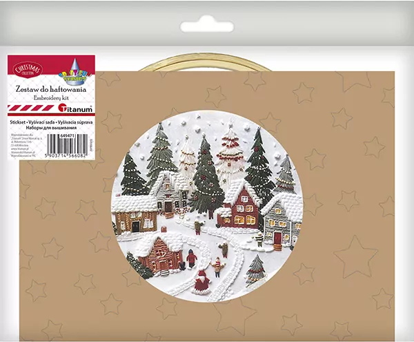 Zestaw do haftowania świąteczna wioska - tantis.pl