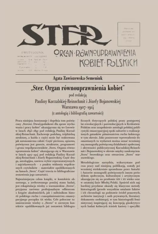 Ster. Organ równouprawnienia kobiet - tantis.pl