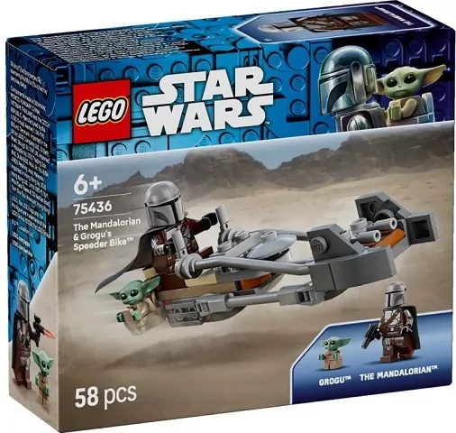 LEGO® Star Wars. Śmigacz Mandalorianina i Grogu  75436 - tantis.pl