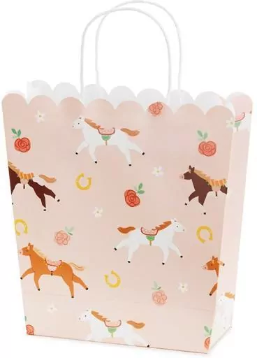 Torebka na prezenty konie 23x22x8,5cm MIX - tantis.pl