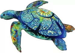 Puzzle drewniane. Żółw morski