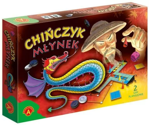 Gry planszowe. Chińczyk. Młynek