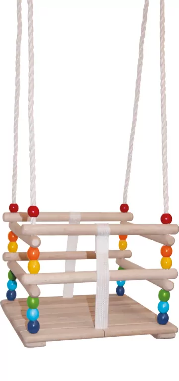 Drewniana huśtawka dla maluchów do 30kg 10315 Woody - tantis.pl