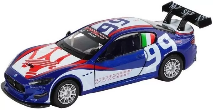 MSZ. Maserati GranTurismo MC GT4 blue 1:43 - tantis.pl
