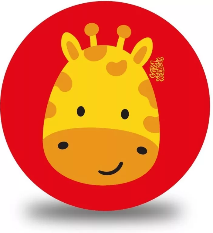 Piłka PVC Sportox Kids 230mm - Żyrafa - tantis.pl