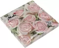 SERWETKA PAP 3W 330X330 KWIAT ROZA ROZ PM OP20SZ - tantis.pl