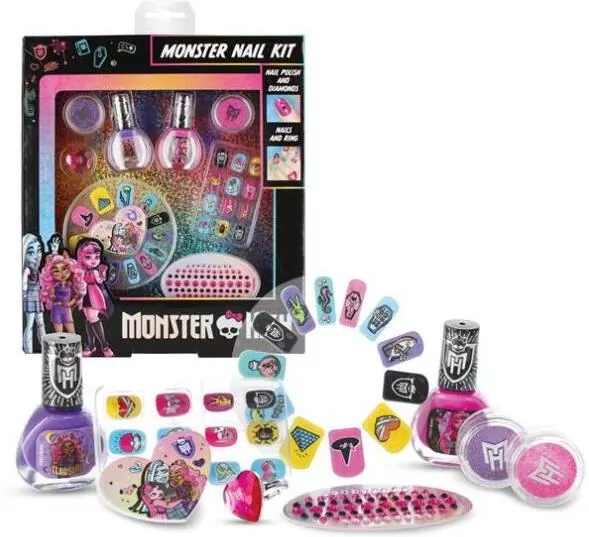 Zestaw do paznokci 22x25x4cm Monster High - tantis.pl