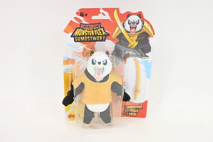 Figurka Gumostwory Wojownicy Samuraj-Panda ze złotą kataną - tantis.pl