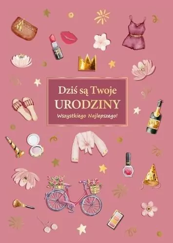 Karnet Urodziny dla niej - tantis.pl