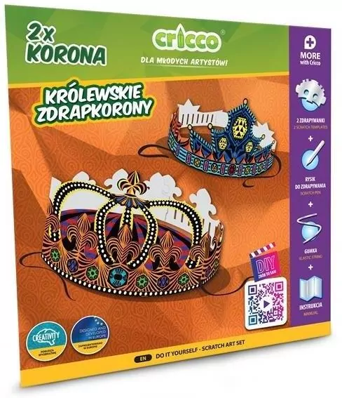 Królewskie zdrapkorony. Zestaw zrób to sam - tantis.pl