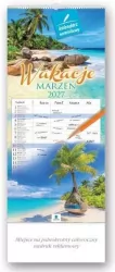 Kalendarz 2027 rodzinny Wakacje marzeń