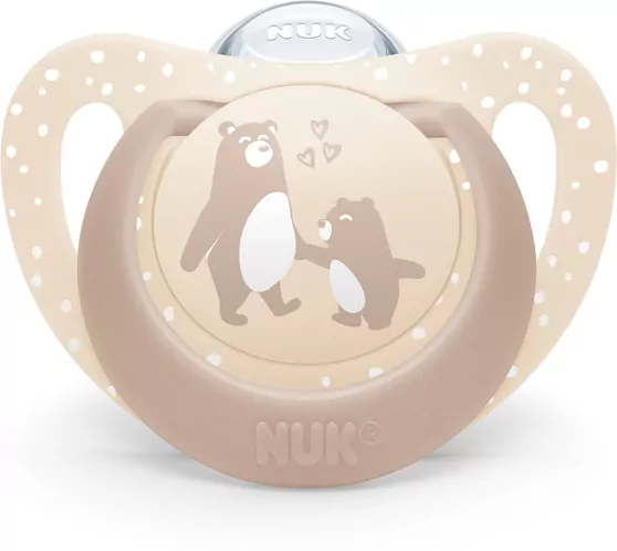 NUK. First Choice. Smoczki. 0-6 miesięcy. Miś. Konik. 2 sztuki - tantis.pl
